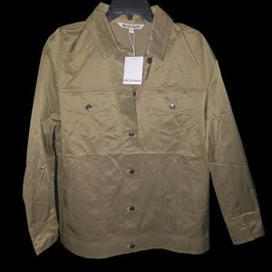 Walter Baker Women's Khaki Shirt Jacket